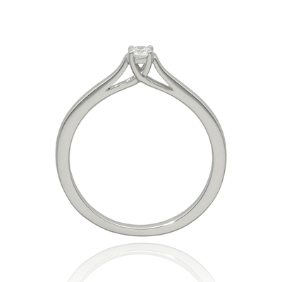 Fehér arany gyűrű 52-es méret (B51494)